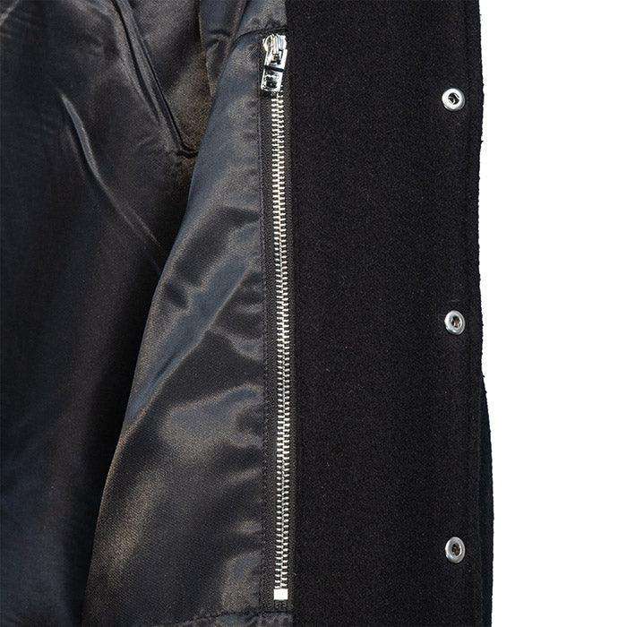 AMIRI thickened loose bomber baseball jacket black