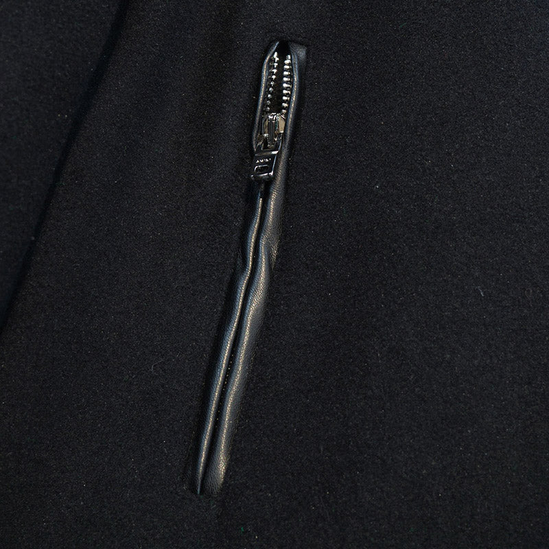 AMIRI thickened loose bomber baseball jacket black