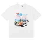 RHUDE Miami Grand Prix cotton T-shirt