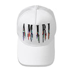 AMIRI color splash paint new color cap sun hat