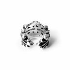 CHROME HEARTS DOUBLE FLORAL RING 1