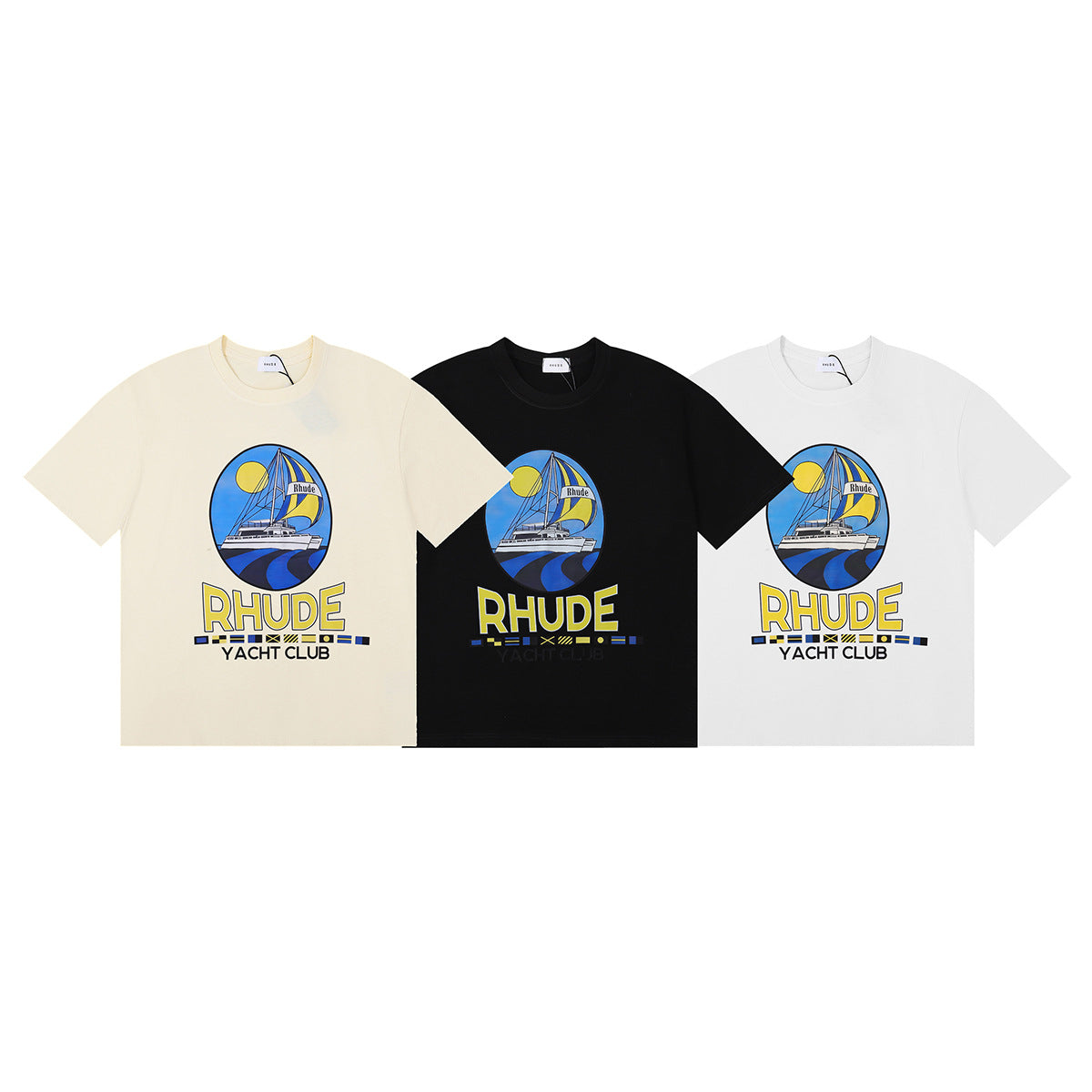 RHUDE Yacht Club Cotton T-shirt