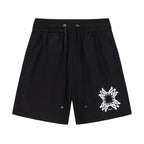 AMIRI Straight-Leg Mid-Length Logo-Print Swim Shorts