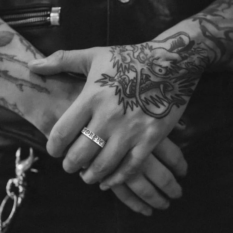 CHROME HEARTS DAGGER SPACER RING  6MM